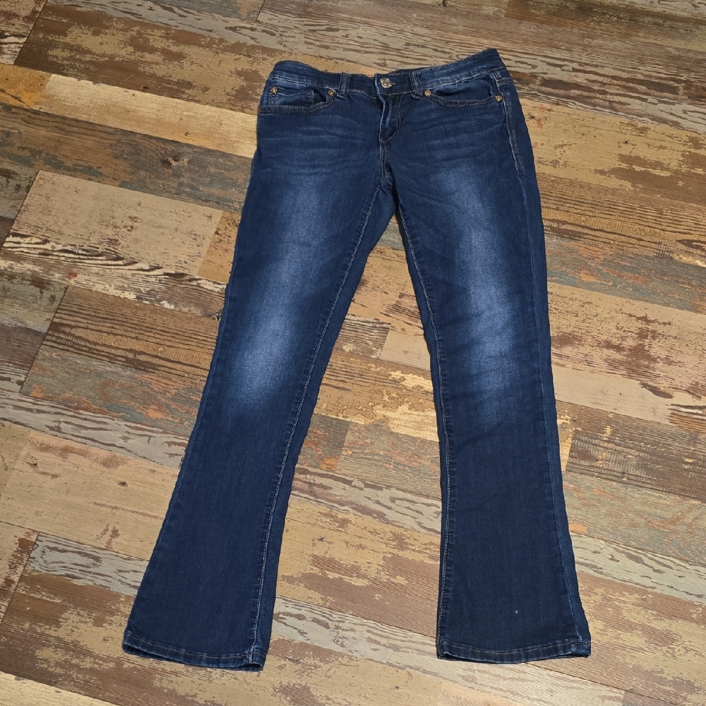 Seven7 Rocker Slim Denim Blue Jeans Womens Size 6 Inseam 31